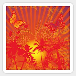 Tropical Glow Sticker